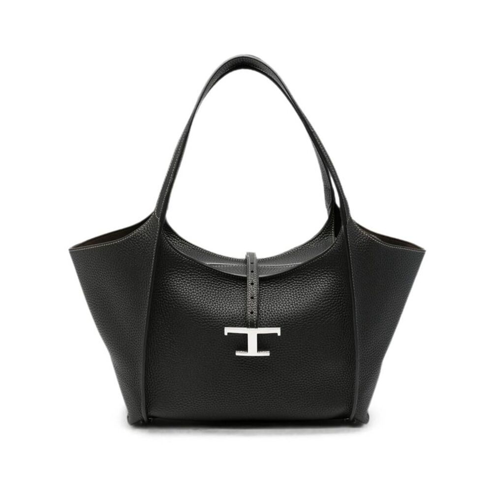 T Timeless Small Leather Shopping Bag Women